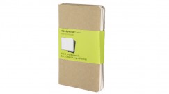 Moleskine jegyzetfzet CAHIER 3db QP413 barna "P" sima